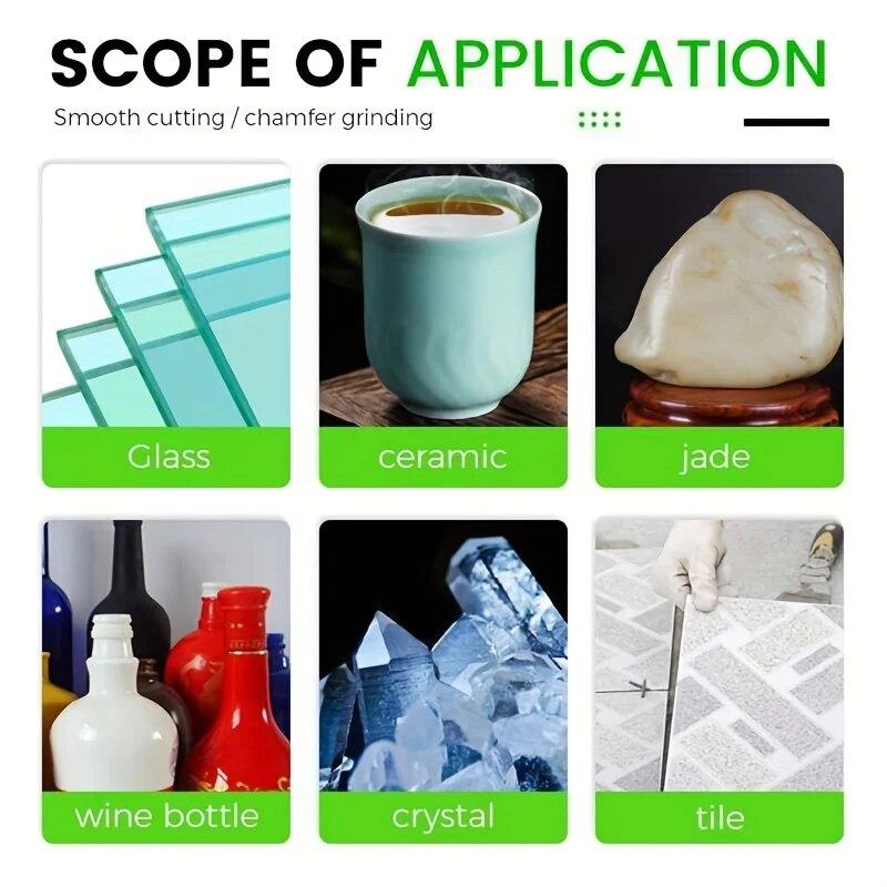 Алмазный ультратонкий зеленый лезвие для пайки лезвие для резки керамики нефрита стеклянной плитки винных бутылок шлифовальное лезвие для резки инструмент