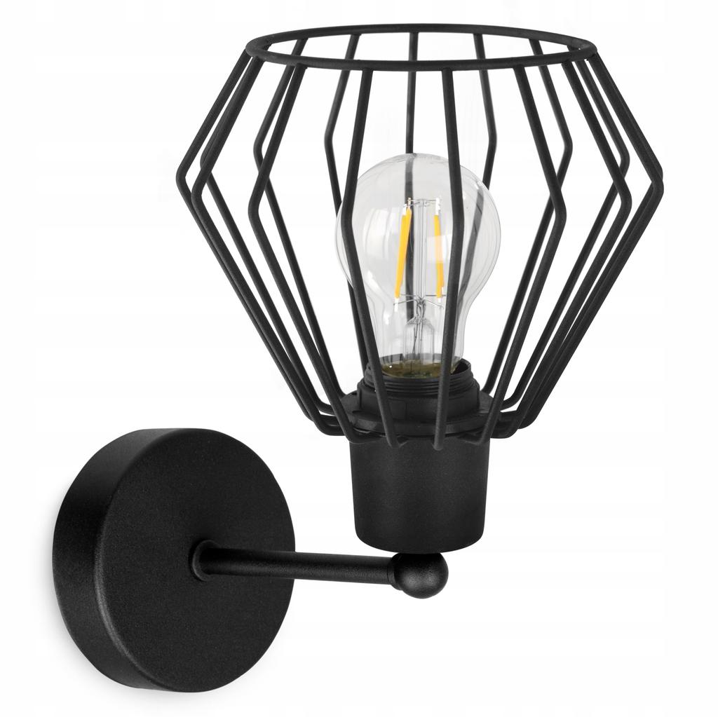 WALL LAMP, SQUARE LAMP, METAL LAMP, WIRE, LED