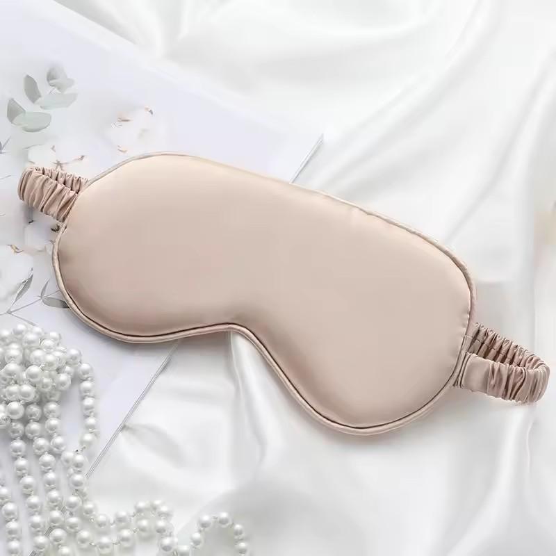 Double-Sided Silk Sleep Eyeshade Light Blocking Breathable Travel Eye Mask Protective Safety Goggles for Sound Slumber