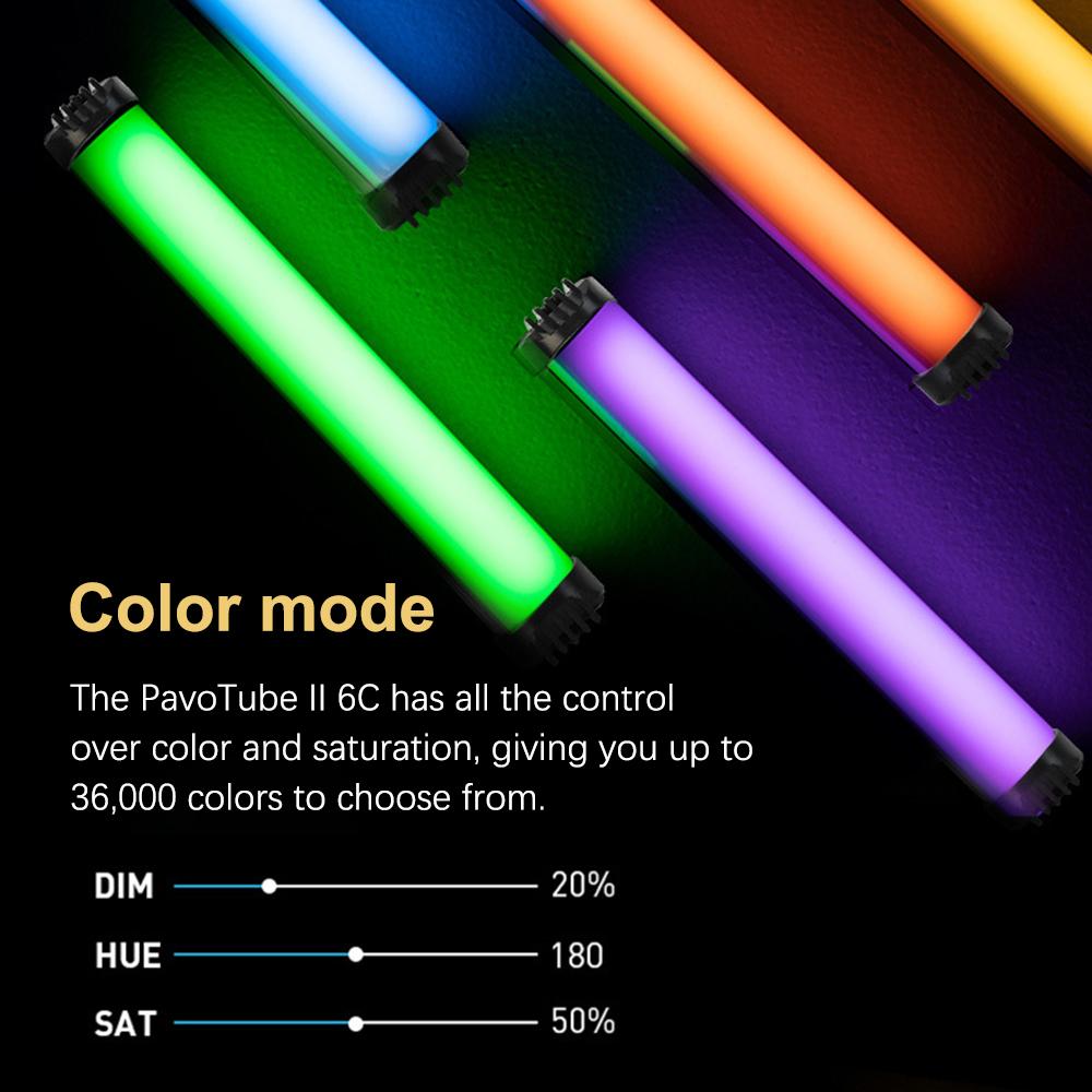 RGB Handheld Photography Lamp Dimmable LED Light Portable Vlog Light with 2000mAh Battery 49 RGB Modes Adjustable Music
