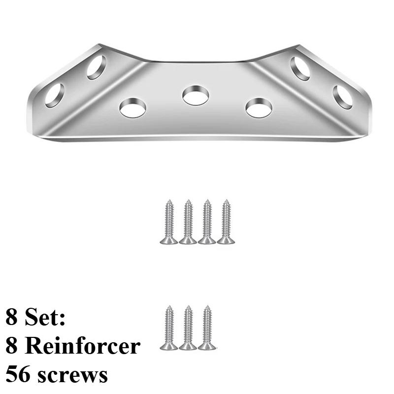 10/20/40/50 шт. Утолщенный угловой код из нержавеющей стали 90 градусов Прямой угол Фиксирующий кронштейн Мебельные соединители