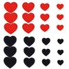 Black Iron On Heart Patches for Clothing Heart Shape Embroidered Sew On Patches Heart Jackets