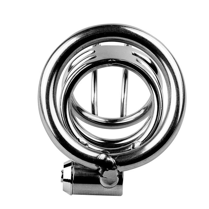Metal Chastity Cage Men's SM Anti-Cheating Bondage Device Penis Urethra Lock Adult Steel Restriction Chastity Cage Sex Toys