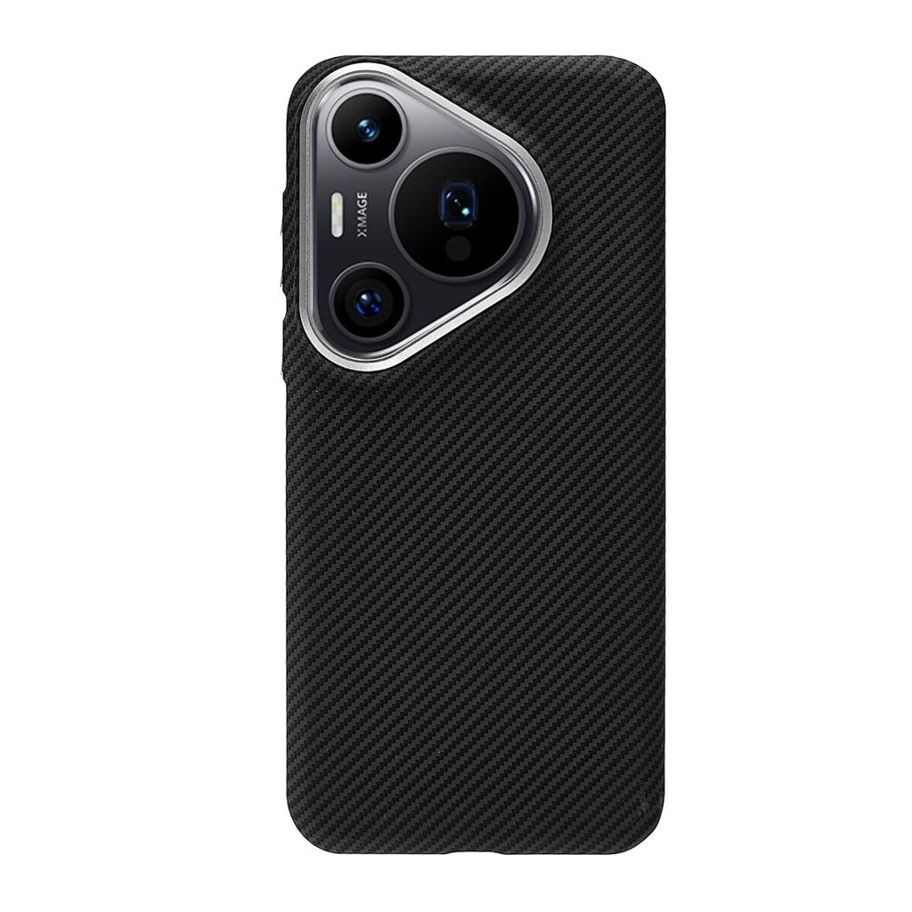 Для Huawei Pura 70 Pro Pura 80 Pro+ Pura80 Ultra Чехол Магнитный Матовый ПК Узор из Углеродного Волокна Жесткая Крышка Металлическая Рамка для Объектива Оболочка