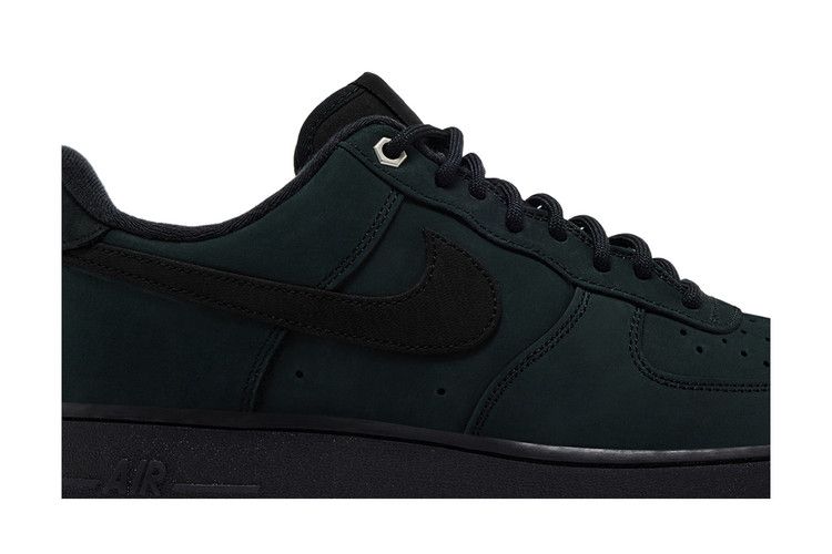 Nike Air Force 1 Low '07 WB Тройной черный Нубук