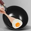 Hammered Texture Mini Iron Wok Coating-Free Frying Pan Non-Stick Flat Bottom Pan for Electric Induction Gas Stoves