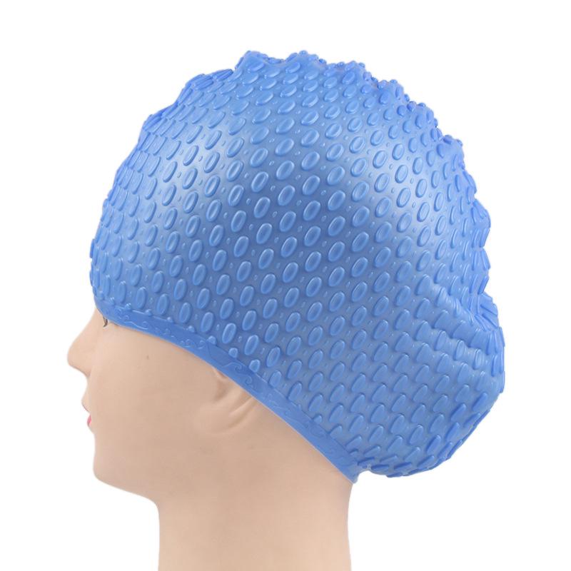 Водонепроницаемая силиконовая шапочка для плавания для мужчин, женщин и детей – удобная для длинных волос и дайвинга