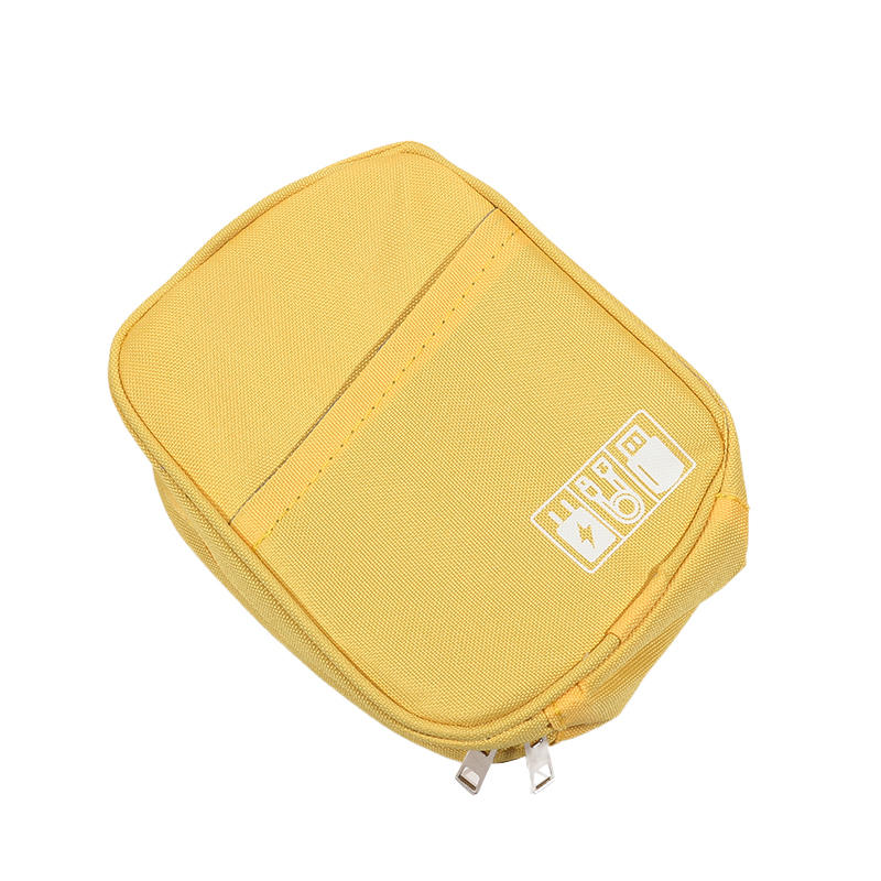 Travel Digital Accessories Storage Pouch Compact Data Cable Carrying Case Organizer Zipper Pouch for Earphone Power Bank