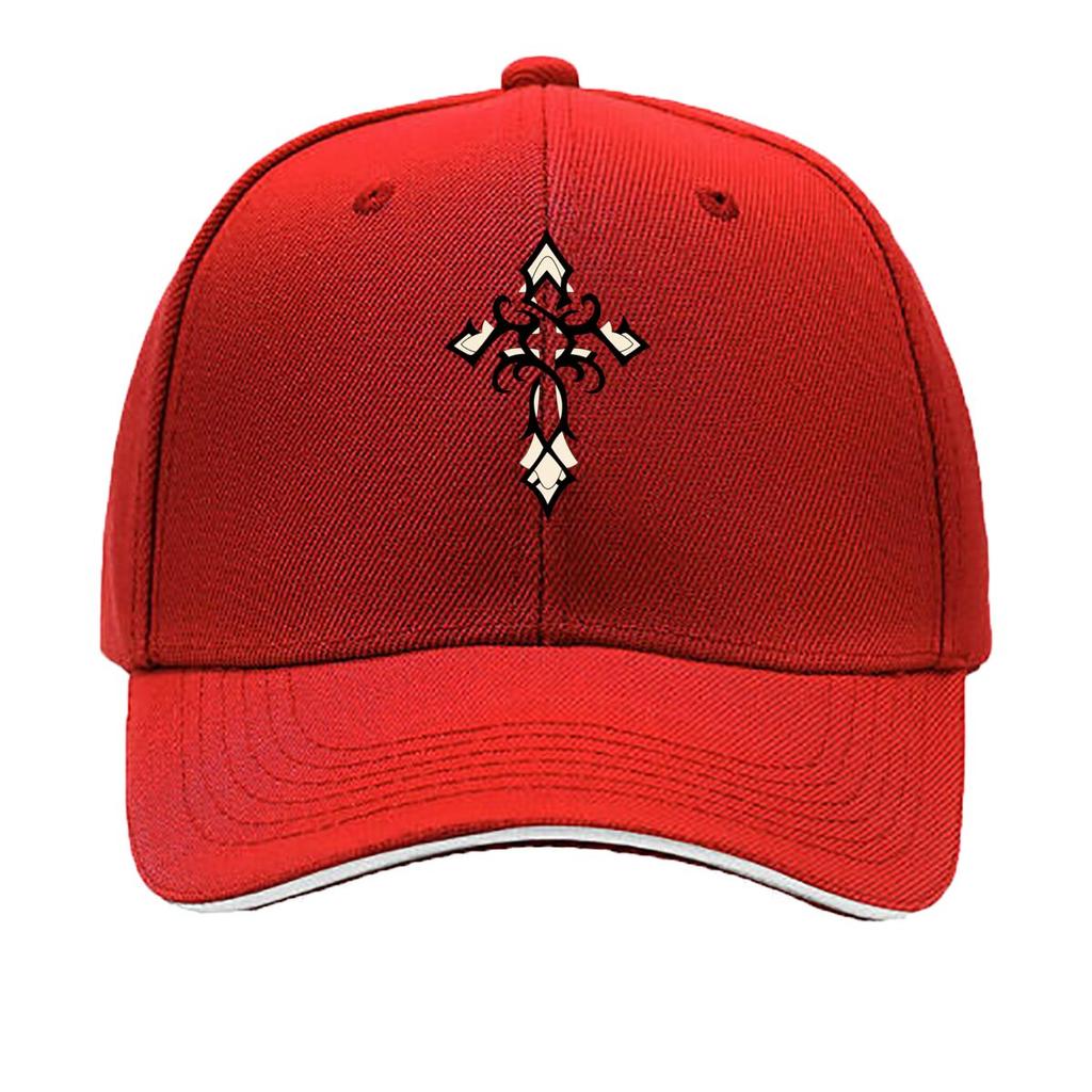 Ornate Gothic Cross Tribal Scroll Religious Symbol Sandwich Baseball Cap Unisex Women Sun Cap Outdoor Workouts Hat