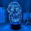 Kono Subarashii Sekai ni Shukufuku O Night Light Megumin Aqua Рисунок Цвета Меняющаяся настольная лампа Аниме Подарок