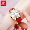 OLEVS Brand Watch Diamond Hollow Mechanical Table Waterproof Night Ladies Watch Female Watch