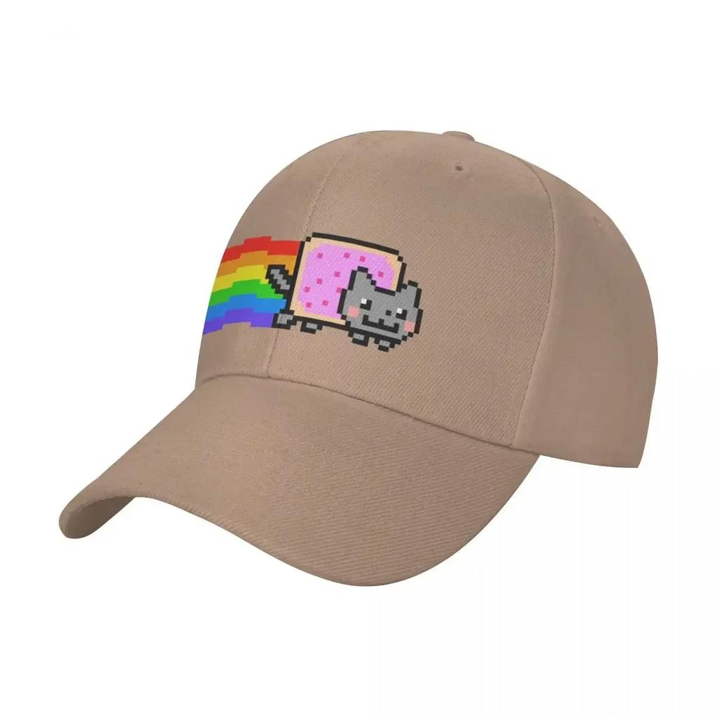 Rainbow cat meme Baseball Cap Beach Outing Visor Horse Hat Wild Ball Hat Golf WoUnisex Unisexs