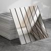 10PCS Reflective Mirror Wallpaper Stripe Pattern Grid Panel Wall Sticker Wall Panel Sticker  TV Wall