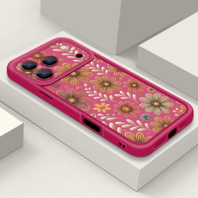 Противоударный мягкий силиконовый чехол из ТПУ Funda для iPhone 17 Air 16e 16 15 14 Pro Max 13 17 Pro Max 17 Pro 17 Чехол с мультяшным цветочным узором