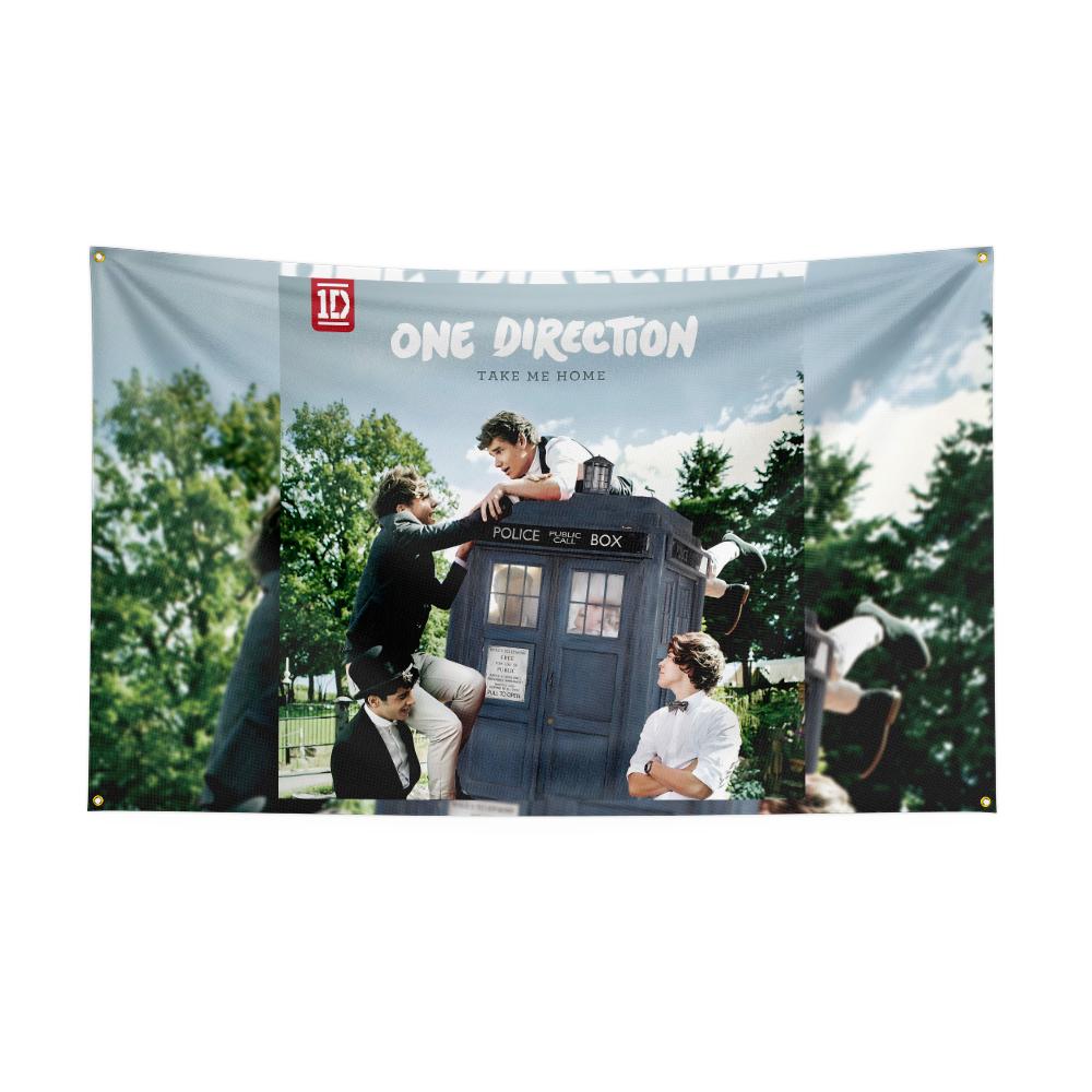 3x5 Ft Heavy Rock Oone Directions 1d Flag Polyester Digital Printing Banner For Bedroom Wall Art Out Door Tapestry Decoration