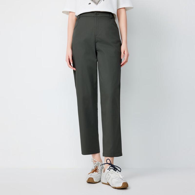 Elva' Island Women's High-Waist Straight-Leg Casual Pants