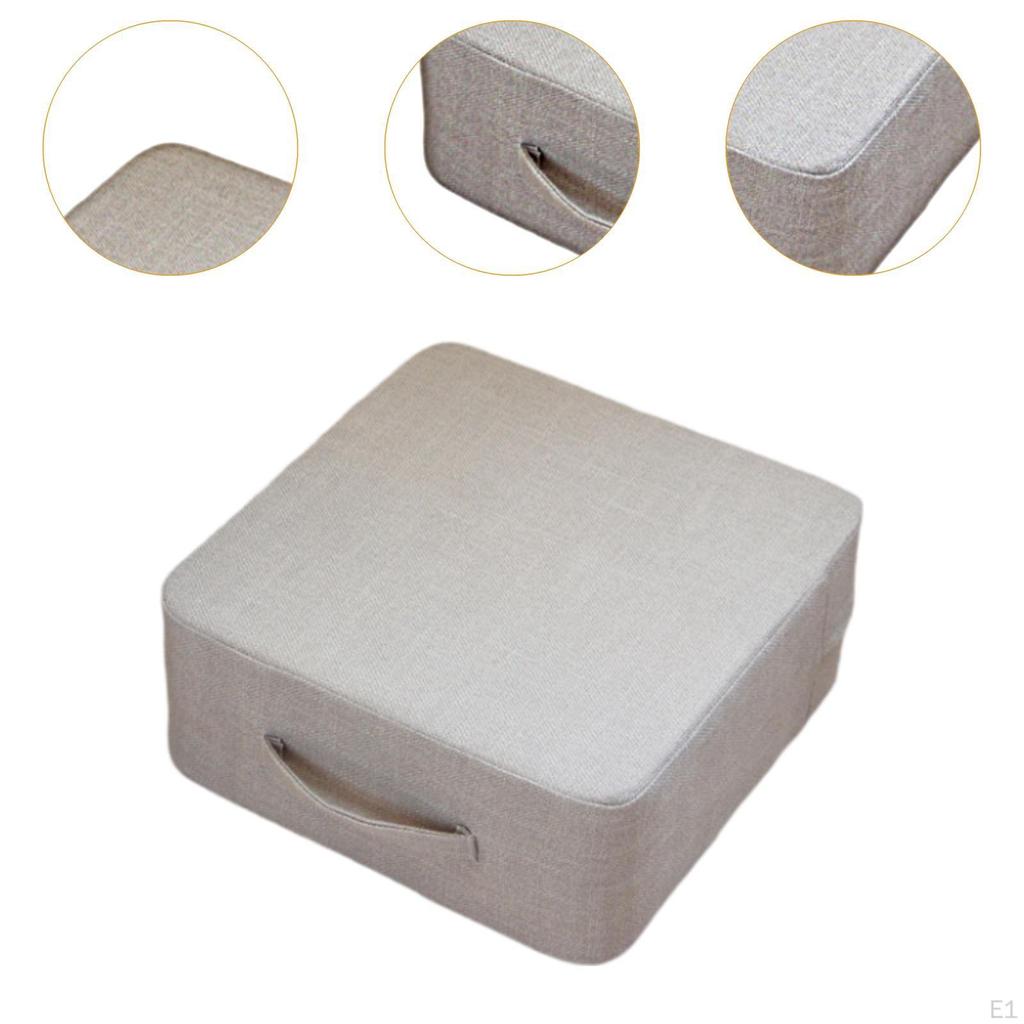 Удобная квадратная подушка для сиденья 15,75x15,75x7,09 дюйма для использования на балконе