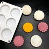 Chinese Style 6 Holes Mooncake Mold 3D Mung Bean Mold Creative Cookie Mold  Baking Tool