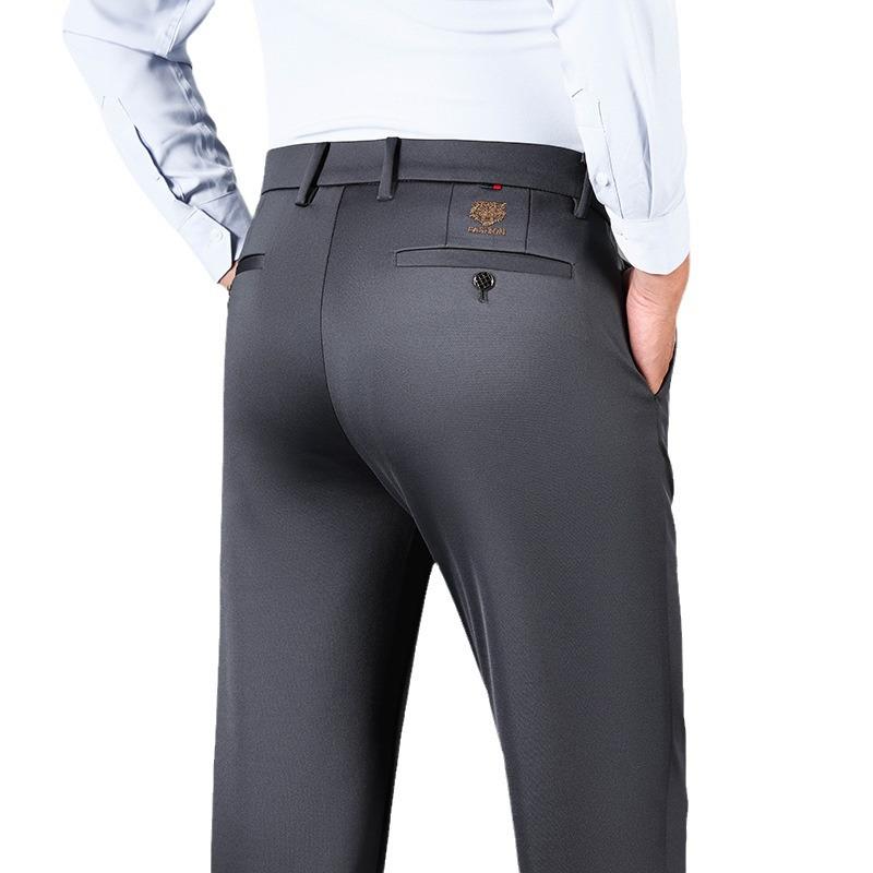 Men's Casual Pants Spring Autumn Business Straight Tube Loose Thick Trousers New Arrival Comfortable Fit Daily Wear