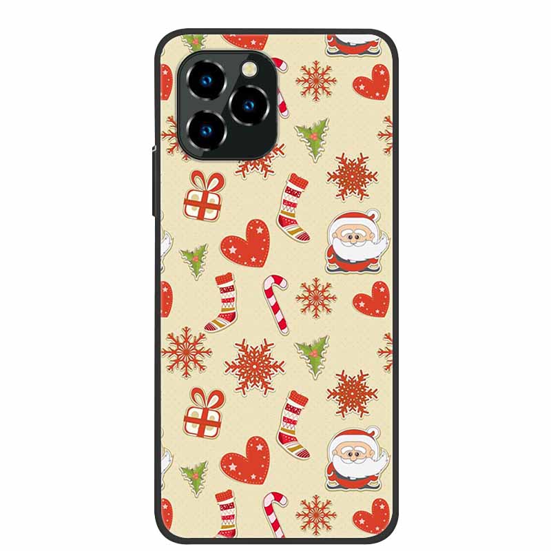 Phone Case For Oukitel C21 Pro Christmas Silicone TPU Soft Cover For Oukitel C21 Pro Coque Protector Bumper OukitelC21 Elk Funda