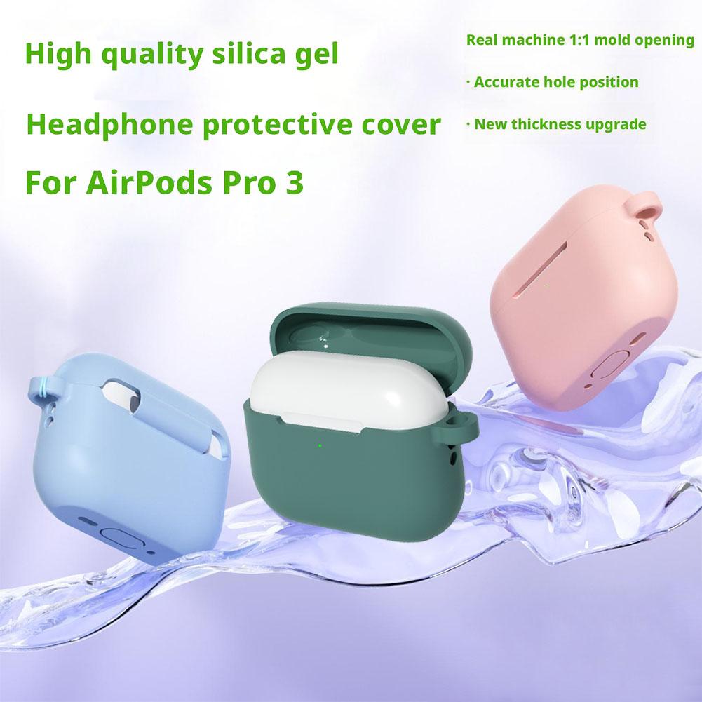 Силиконовый чехол для наушников для AirPods Pro 3 7 цветов Беспроводной Bluetooth чехол для наушников Ударопрочная защита с полным покрытием