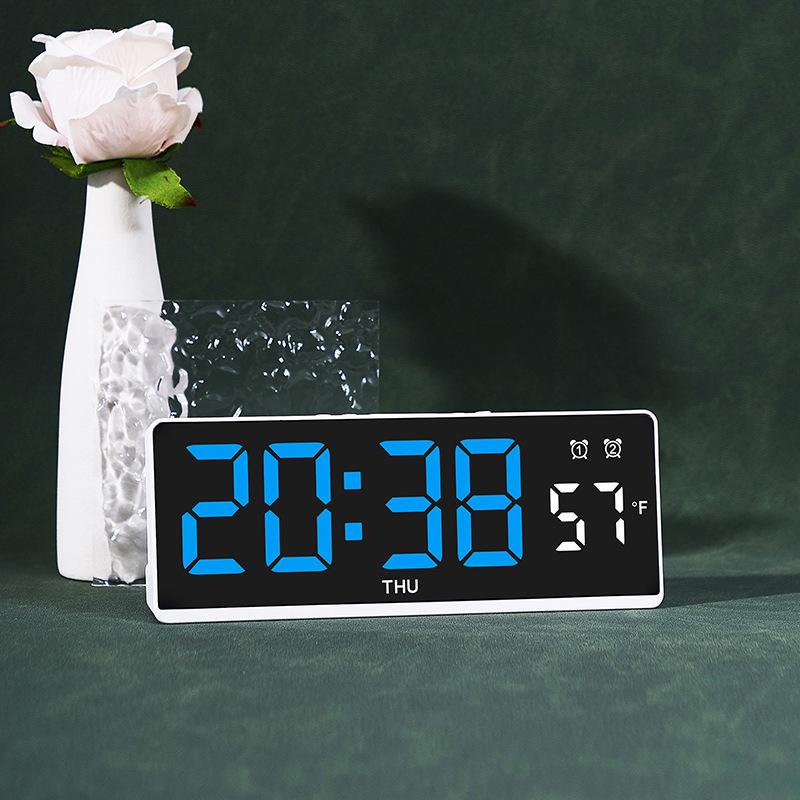 Popular LED alarm clock Multifunctional alarm clock Simple desktop clock Temperature display Multiple sets of alarm clocks 1110