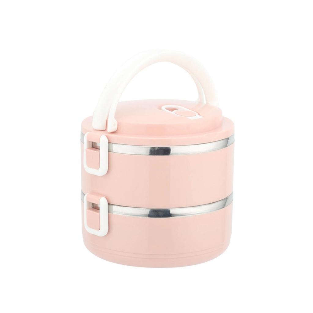 Stainless Steel Lunch Box,Stackable Leak-Proof Thermal Bento Boxes for Adults Kids,Portable Food Container for Home Work Picnic