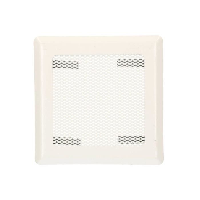 Grille d'aération - kotarbau - 16 x 16 cm - blanc - facile à installer - pour cheminée et poêle