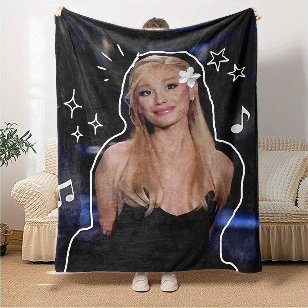 Floral Starry Night Performance Blanket Soft Throw Blanket For Home Bedroom Bed Sofa Travel Office Solid Christmas Blanket
