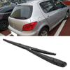 Rear Wiper Arm Blade Set High-Tensile Spring Replacement for Peugeot 307 2000-2012 All-Weather Proof Windshield Cleaner