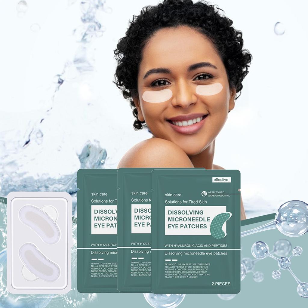 Гиалуроновая маска-патч для глаз, увлажняющая, осветляющая, от морщин, «гусиных лапок», удаляющая темные круги, увлажняющая маска-патч для глаз, 1 пара, 3 мл