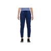 Adidas Solid Color Mid-Rise Drawstring Breathable Nine-Point Straight Leg Casual Pants Women Bottoms Blue DJ2959