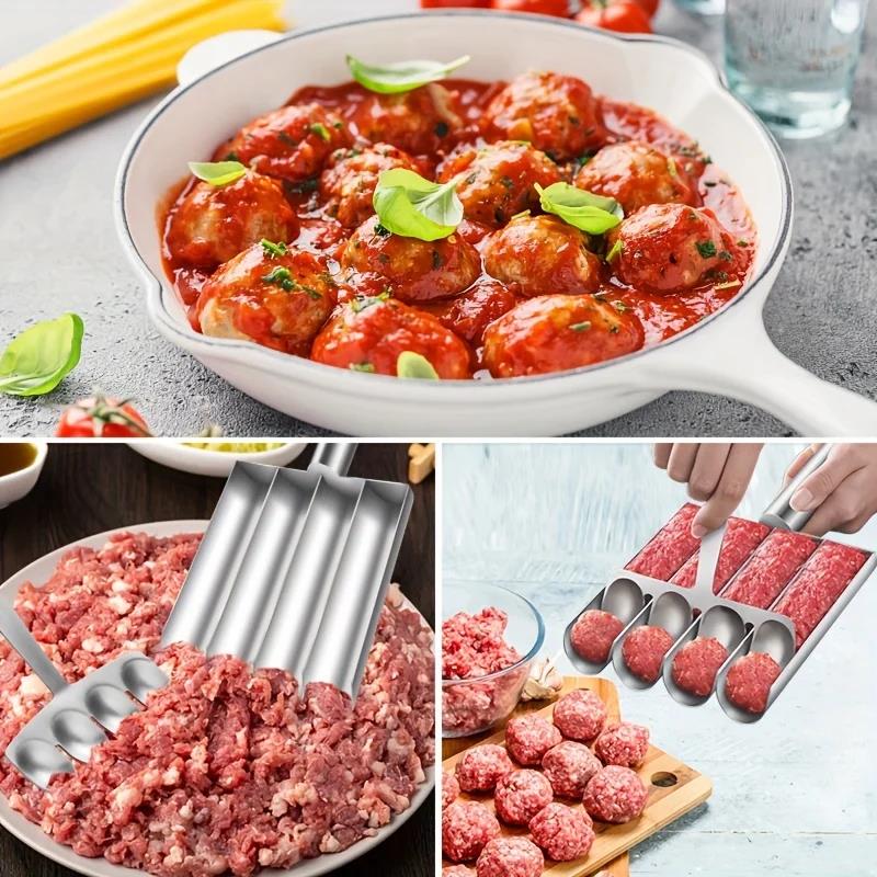 Meatball Maker Stainless Steel Meatball Mold for Easy Homemade Meatballs Salad Balls Sandwich Perfect for Family Cooking 4