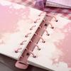 A7 Notebook Agenda Planner Glitter Journals Photo Collect Book Square Loose Leaf Binder Notebook