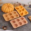 Pumpkin Silicone Mold Halloween-Themed Ice Tray Mold Muffin Making Chocolate Harvest Cake Decorating Mold