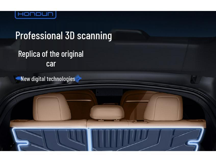 Коврик в багажник BYD Song PRO 2024 TPE - Коврик в задний отсек для аксессуаров интерьера