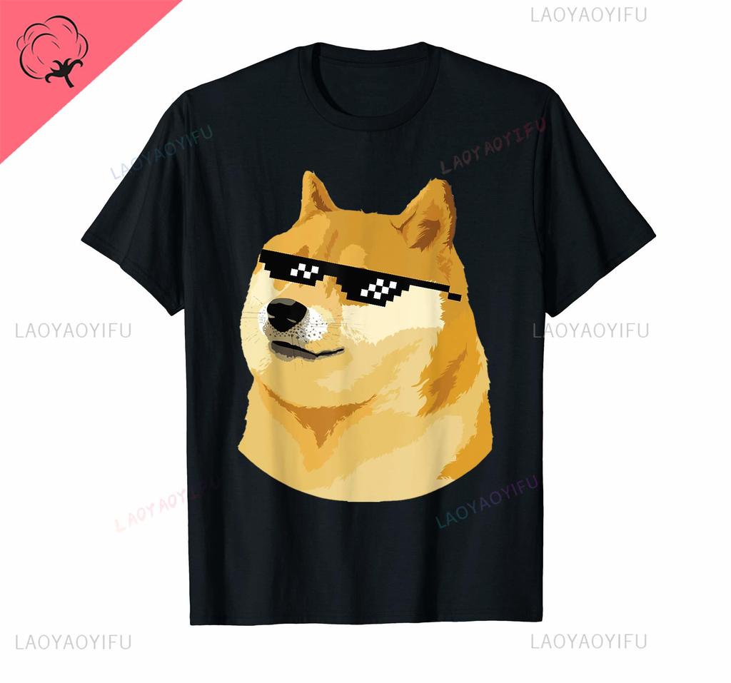 Interesting Idea More Design Cheems Ironic Doge Meme Swole Buff Dog T-Shirt for Men Women All-match T Shirt Tops Cotton Tees