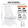 SucceBuy 12-100Pcs Wedding Chair Covers Spandex Stretch Slipcover for Restaurant Banquet Dining Party Universal Chair Cover