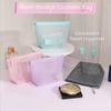 Dopamine Cosmetic Bag Transparent Travel Toiletry Bag Portable Lipstick Makeup Bag  for Women Girls