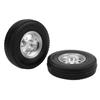 2Pcs RC Car Wheels Rubber Tires 84mm CNC Metal Wheel Rims Hubs Set for Tamiya 1/14 RC Car Truck