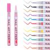 12 Color 3D Nail Art Pens Set, Nail Polish Pen Nail Point Graffiti Dotting Pen Drawing Painting Liner Brush for Nail Art