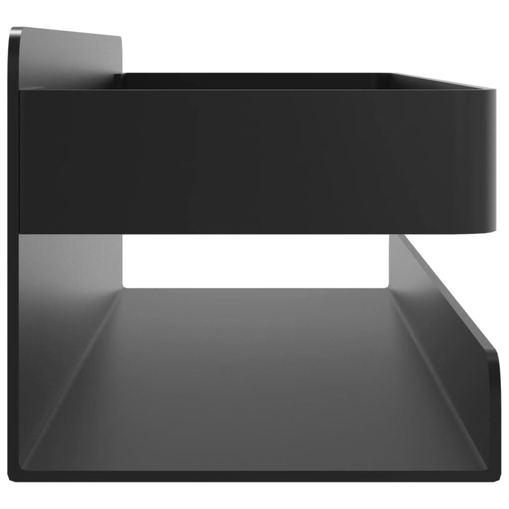 Shower Shelf Matte Black 23 x 6.5 x 6 cm Brushed Stainless Steel 304