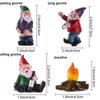 Funny Peeing Elf Drunk  Elves Dwarf Figurines Fairy Garden Micro Landscape Miniature Gnomes