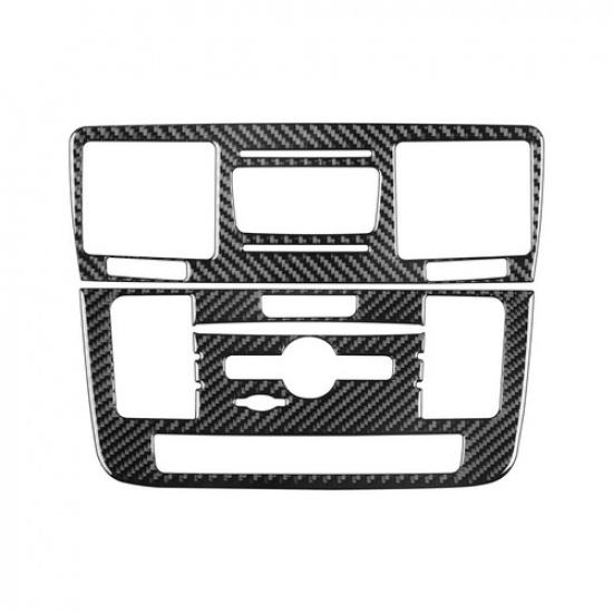 2Pcs Real Carbon Fiber Console A/C CD Panel Trim For Benz G-Class W463 G63 13-18