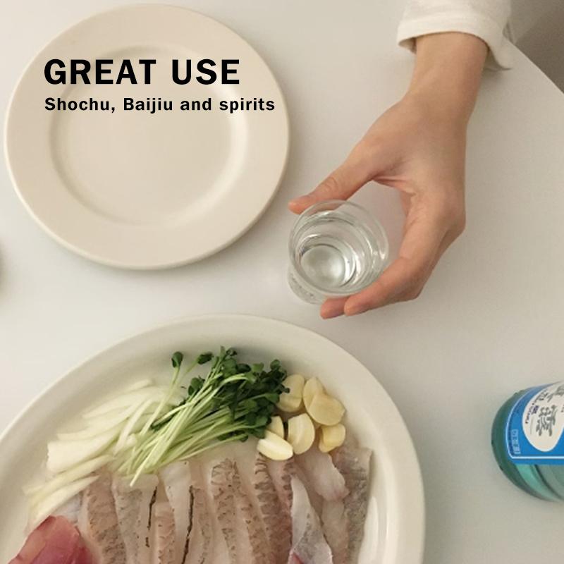 Прозрачные рюмки Haiku Sake Shot - для саке, текилы, виски, водки, джина - отлично подходят для дегустаций, подарков, вечеринок, уникальных шоу