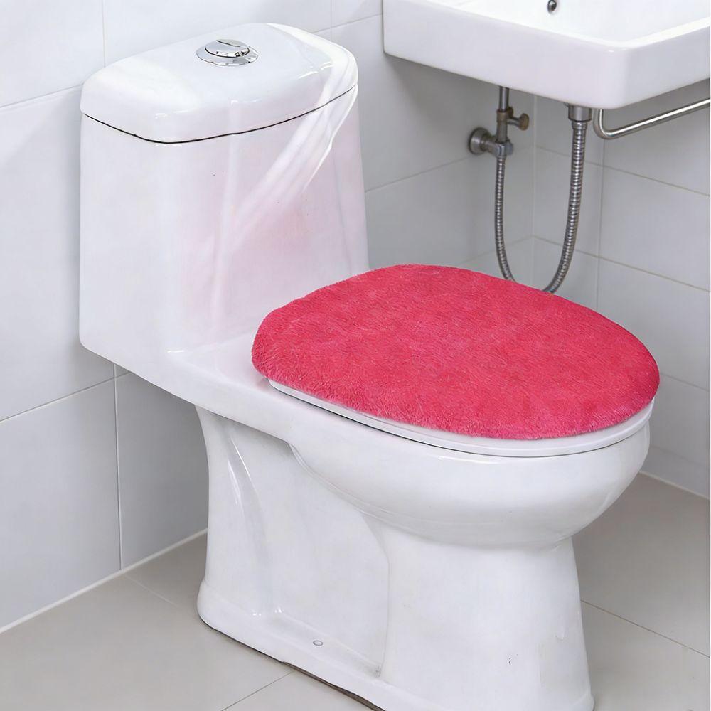 Thickened Toilet Lid Cover Warm WC Cover Wear Resistant Toilet Seat Cover Bathroom Decorative