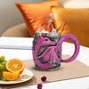 Dragon Beer Stein Tankard Drink Cup Resin Hand-Painted Purple Roaring Dragon Coffee Tea Cup Novelty Gothic Gifts