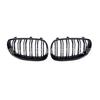 Compatible Front Grille for BMW E60/E61 5 Series – Gloss Black/Matt Black Double-Lined Design