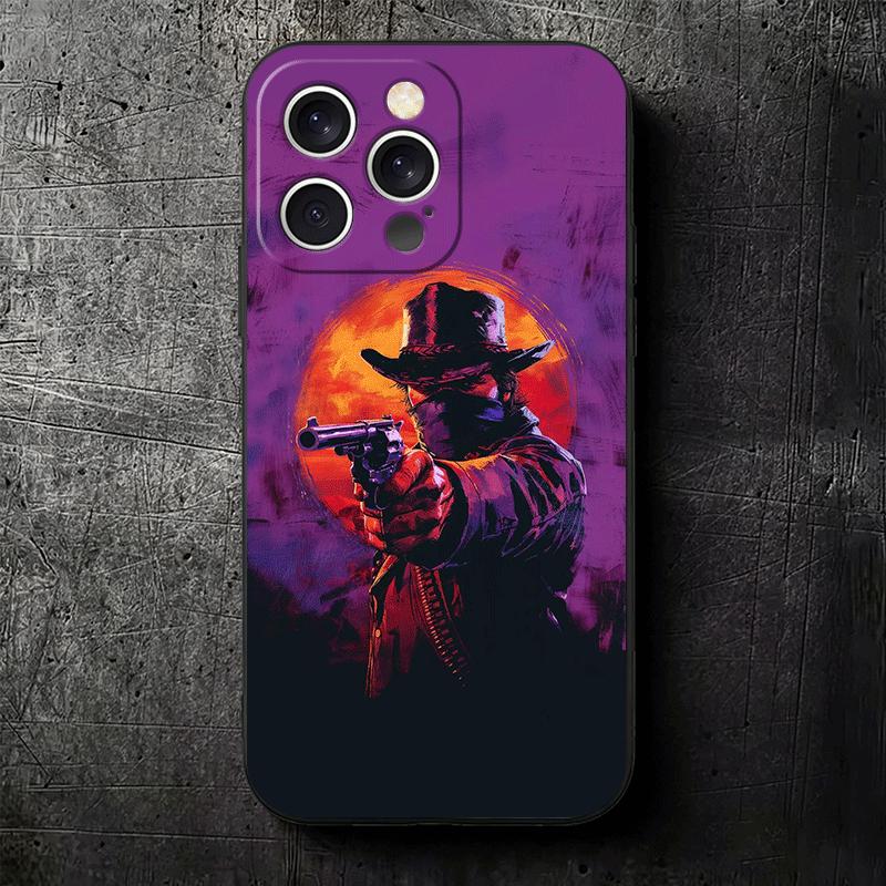 Мягкий чехол для телефона Red Dead R-Redemption для iPhone 16 16E 17 Air 15 Pro Max 14 Plus 13 Mini 11 12 7 Черная задняя крышка