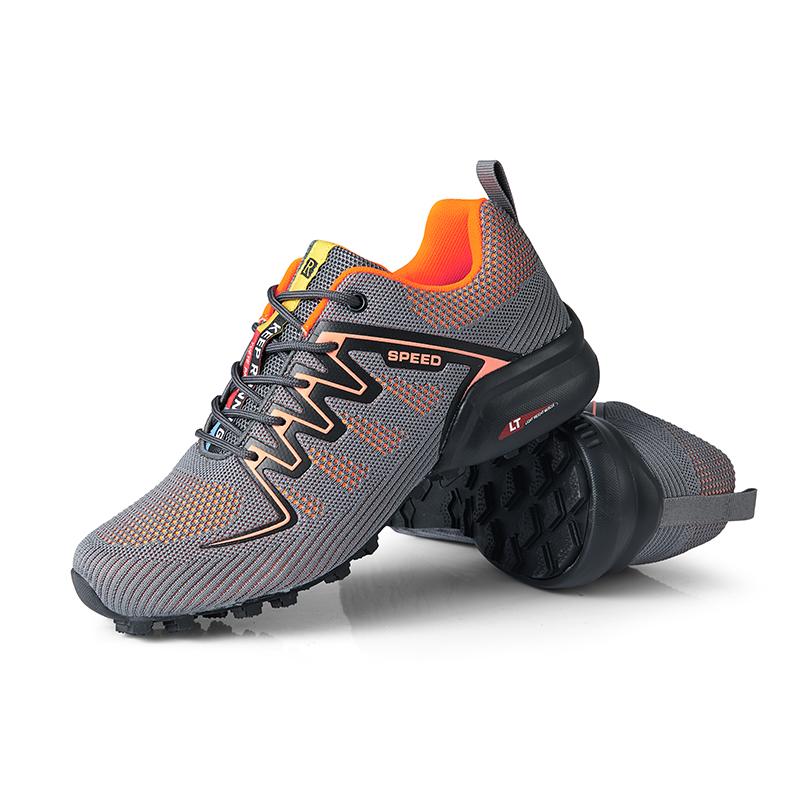 Summer Men Hiking Shoes Soft Male Sports Shoes Outdoor Anti-Slip Men'S Walking Shoes Lightweight Sneakers Lace-Up